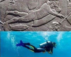 Did you know that the oldest 3,000-year-old picture of an Assyrian soldier from Mesopotamia diving under the river using an inflatable goatskin bag? The tablet is kept in the British Museum of Antiquities