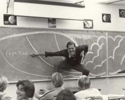 A California teacher teaching the physics of surfing, 1970. I bet that he was/is Rh negative.