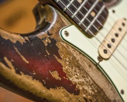 Acidic sweat can be so powerful, it does this to your guitar. Protect your body from toxins.