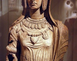 Etruscan terracotta figure of a young woman, late 4th–early 3rd century BC