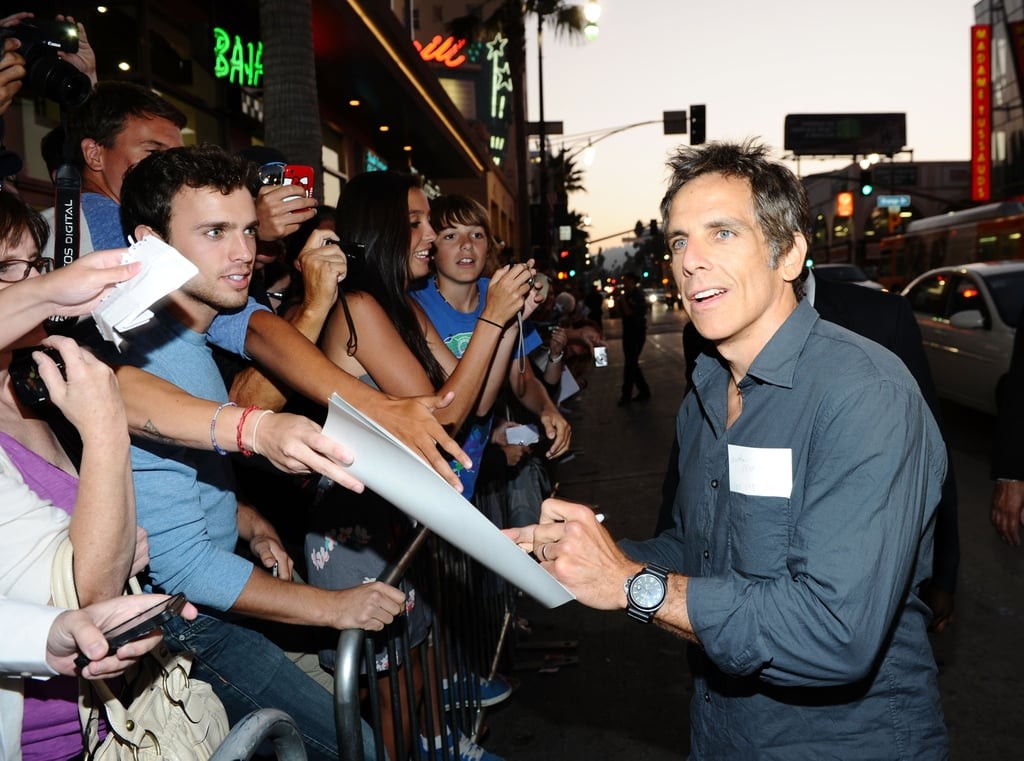 Ben Stiller is also left-handed, but I don't know what his blood type is.
