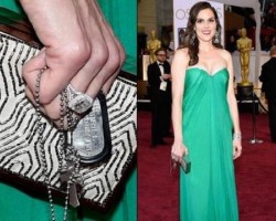 "American Sniper" Chris Kyle's "dog tags" as carried by his widow to the movie premier reveal that his blood type was A negative.
