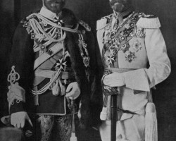 Tsar Nicholas II and King George V, were cousins and exchanged their uniforms.