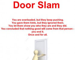 The Rh Negative Door Slam - When "enough" is an understatement.