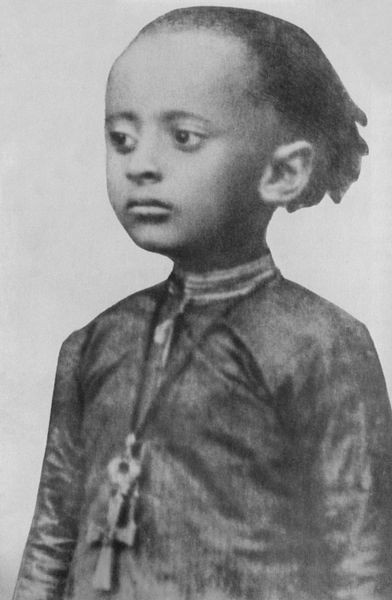 Haile Selassie I as a child. Look at the headshape.