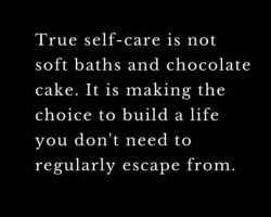 Don't believe for a minute that happiness comes from products.