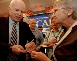 John McCain was A negative and left-handed