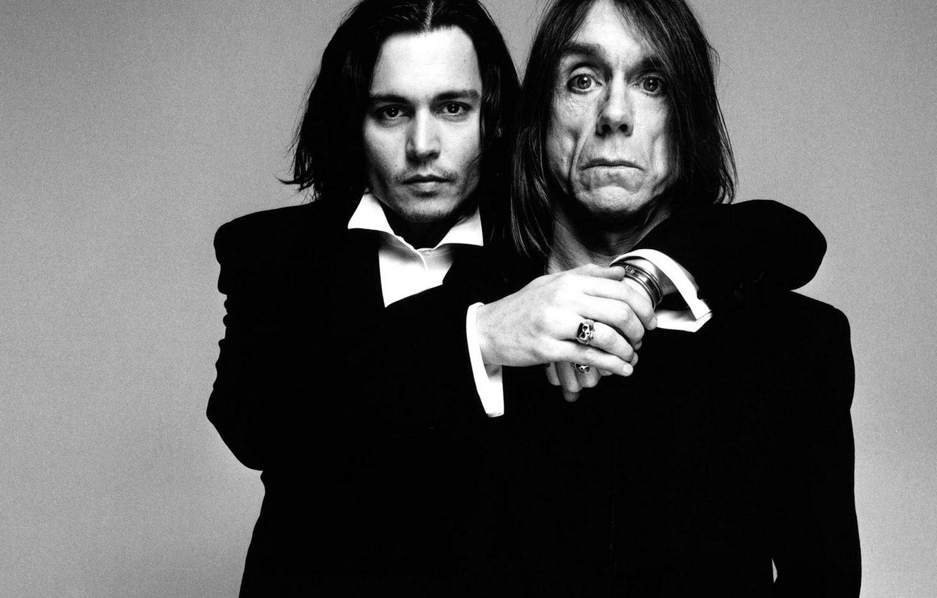 Iggy Pop and Johnny Depp