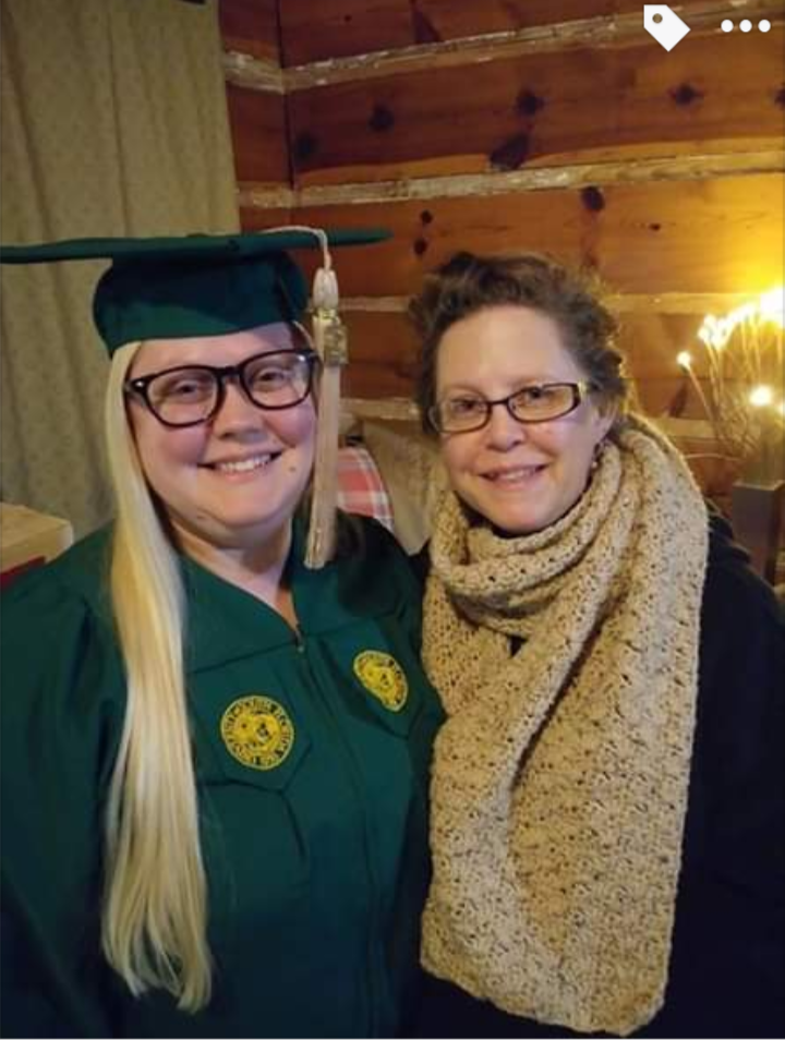 My daughter and me, just after she got her Bachelor's degree!
