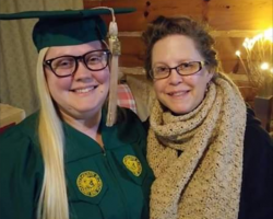 My daughter and me, just after she got her Bachelor's degree!