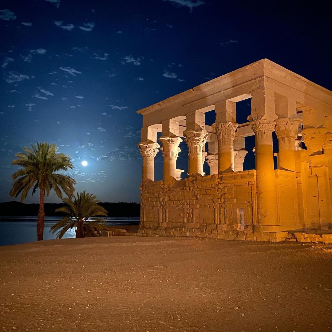 Philae temple by night