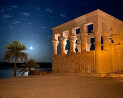 Philae temple by night