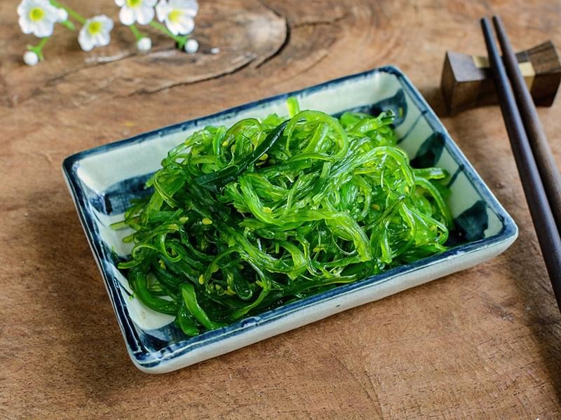 Seaweed contains iron and vitamin B12