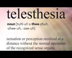 Have you ever experienced TELESTHESIA?