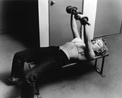 Marilyn works out