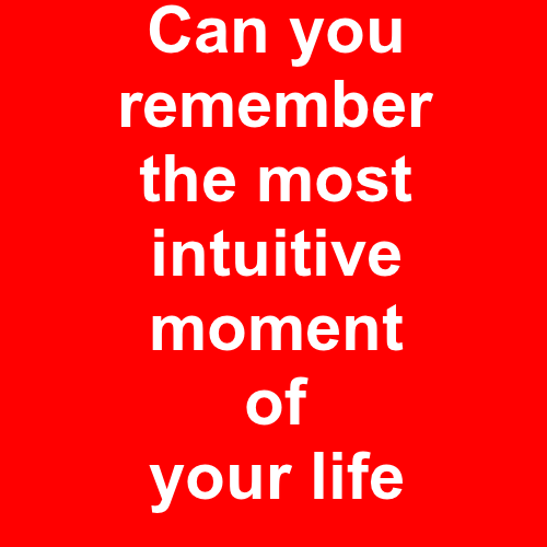 Intuition may top the list of common denominators among rh negatives.