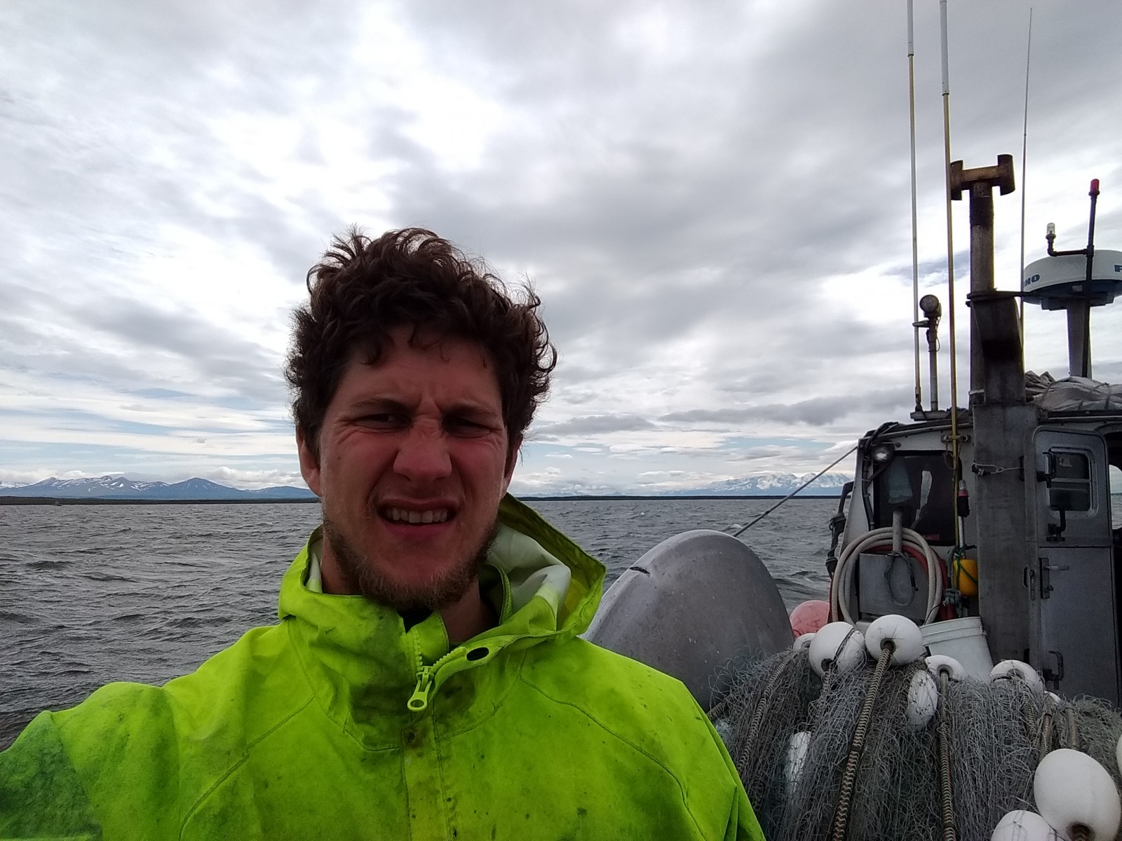 Back of the Gillnet Boat Bering sea