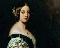 Queen Victoria (1837-1901) is widely reported as being naturally left-handed and, while she wrote with her right hand, she painted with her left, which is a good sign of a forced change.
